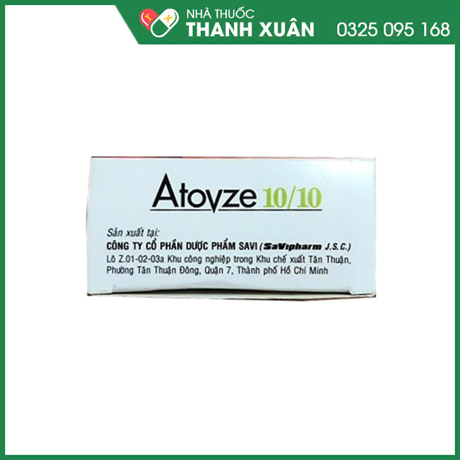 Atovze 10/10 thuốc điều trị tăng cholesterol máu
